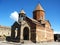 Ancient orthodox stone monastery in Armenia, Khor VirapÂ Monastery, made of red brick